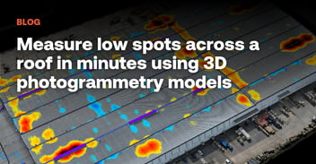Measure low spots across a roof in minutes using 3D photogrammetry models