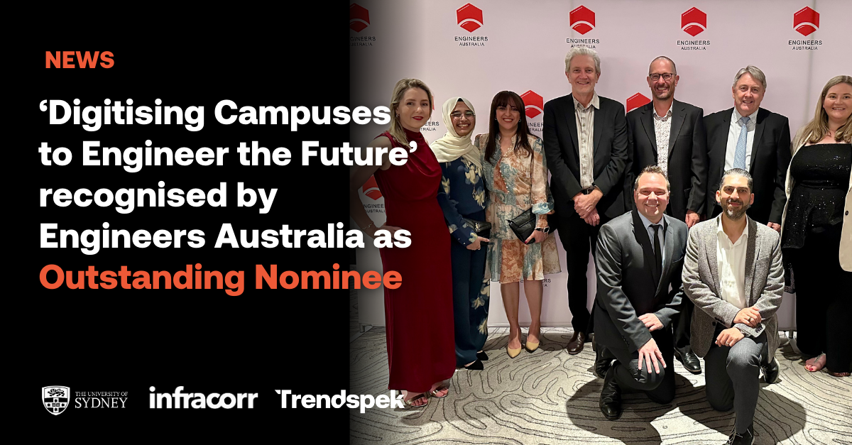 'Digitising Campuses to Engineer the Future' recognised by Engineers Australia as 2025 Outstanding Nominee